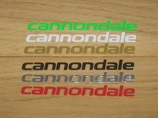 4 CANNONDALE Decals Stickers Cycling Bike Custom Sizes Colour Frame Forks Wheels
