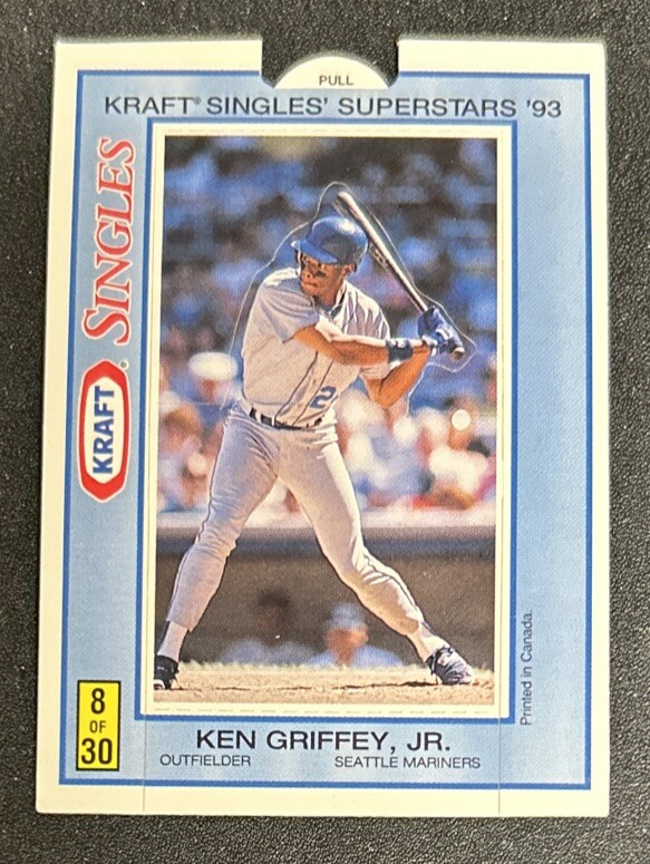 1993 Kraft Singles Superstars Ken Griffey Jr Baseball Card #8/30