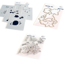 Pinkfresh Studio "DREAMY FLORALS" Stamps, Dies and Stencils Set MSRP 54