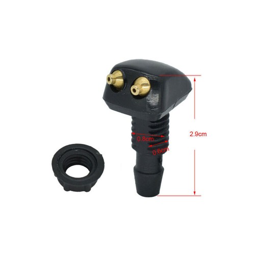 Universal Adjustable Dual Holes Windshield Washer Nozzle Wiper Water Spray Jet - Picture 8 of 12