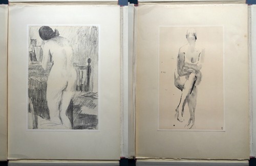 1974 Lebedev Drawings 12 reproductions Art Russian Soviet Book Album Giant Rare - Picture 6 of 12