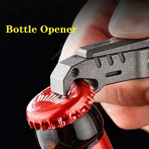 EDC Multi Tools Titanlegierung tragbarer Nagelknipser Öffner hängende Schnalle Feile - Bild 9 von 12
