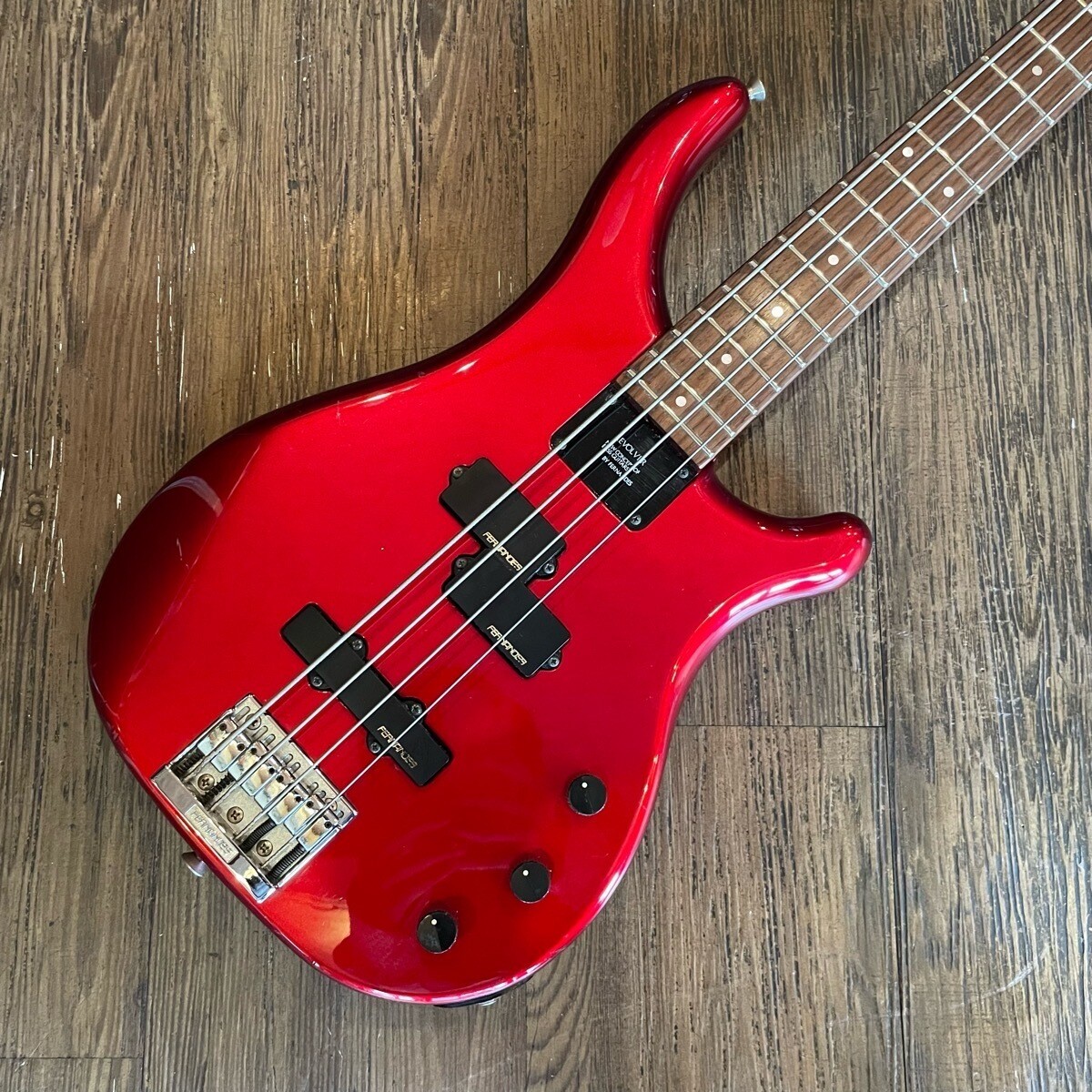 Electric Bass Guitar Fernandes REVOLVER FRB-45 Red Fingerboard 