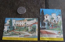 MOLINARD Grasse old perfum Trade card Advertsing Lot of 2 Paris France