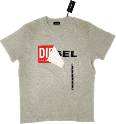 【送料&関税込】Diesel Logo Plaque Crewneck T-shirt Diesel T-Diego Men's Double Logo Cotton T Shirt Short Sleeve