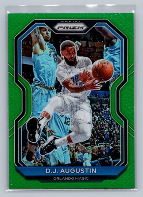 2020 Panini Prizm #161 D.J. Augustin Green Orlando Magic