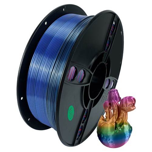 Kingroon 5KG 3D Printer Filament PLA SILK Rainbow 1.75mm 1KG / Spool Lot Bundles