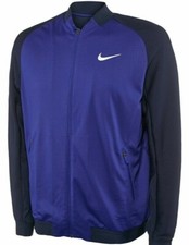 Nike Court Premier Tennis Jacket Men`s Black/volt Stretch Sz S