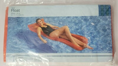 Vintage Inflatable Relax Lounge Float Pink Swim Pool Lake River 72'' x 27'' NEW