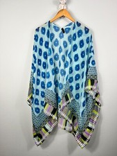 Lane Bryant Women's Kimono Cardigan Plus One Size Beachy Costal Blue OS