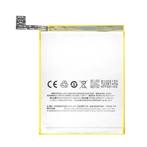 100% New High Quality Battery For Meizu Pro 5 BT45A 3050mAh Internal Replacement - Picture 2 of 4