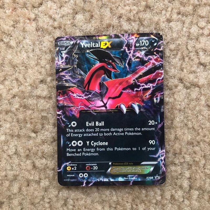 Pokemon Promo Ultra Rare Yveltal EX XY08 Pokemon Promo Ultra Rare Yveltal EX XY08