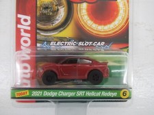 "NEW" AW REL 1 BRN ' 21 DODGE CHARGER SRT YESTERDAY TODAY X TRACT HO SLOT CAR