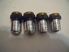 Lot Of 4 Bristol 160 Microscope Objectives!