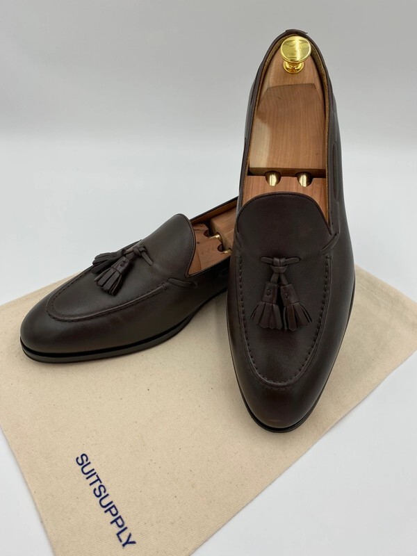 Suitsupply Mens Dark Brown Leather Tassel Loafers Made in Italy Size 42 US 9 EUC Dark brown tassel loafers - Made In Italy main image 2