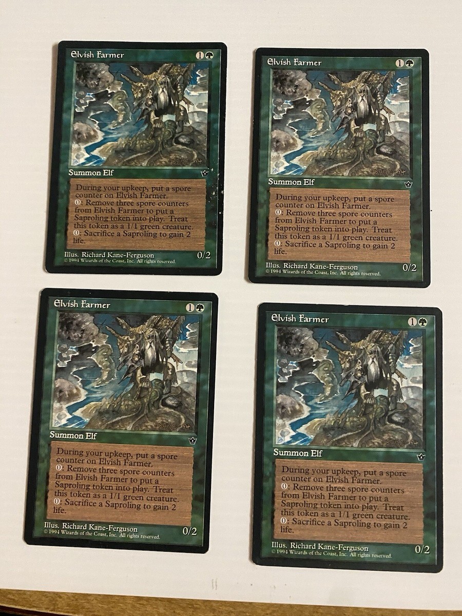 MTG - HP - 4x Elvish Farmer - Fallen Empires