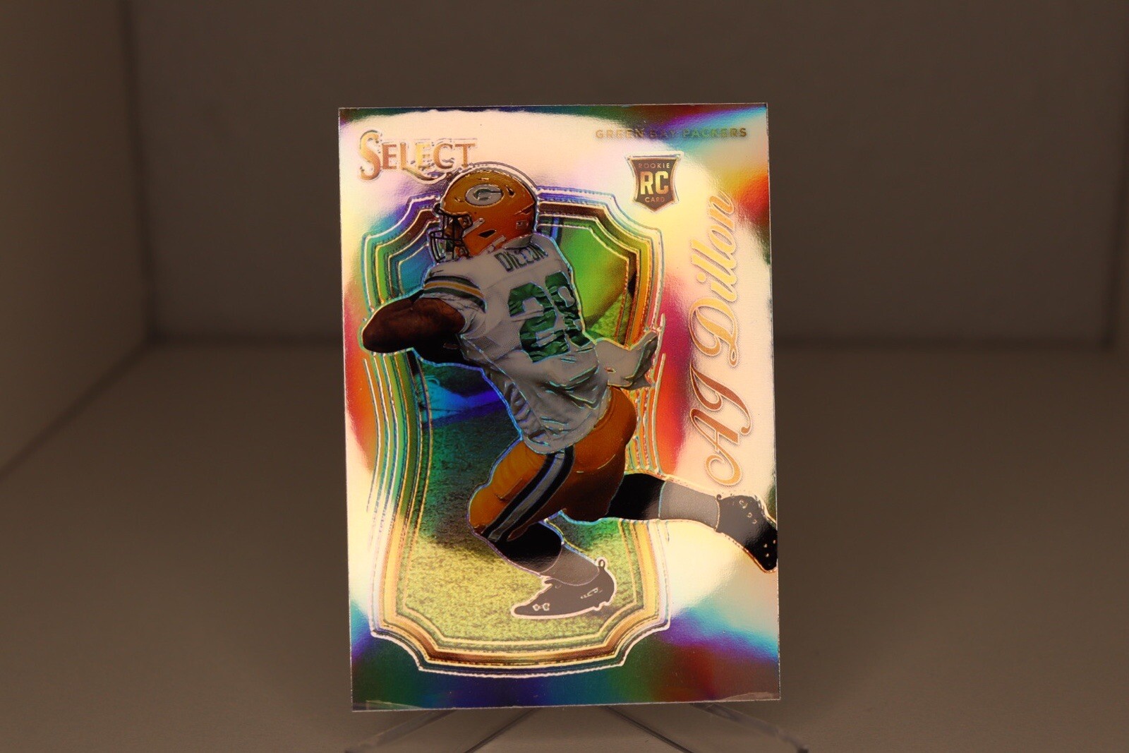 2020 Select AJ Dillon Silver Select Certified Rookie Insert  SCR-24 -Packers-