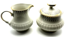 Vintage Mitterteich Bavaria Germany Sugar Bowl And Creamer EXCELLENT !!!