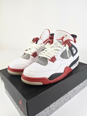 jordan retro 4 white red black