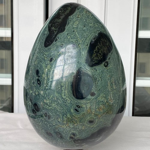 8760g Natürliches Auge Grün Kambaba Jaspis Ei Kristall Mineral Heilung - Bild 7 von 12