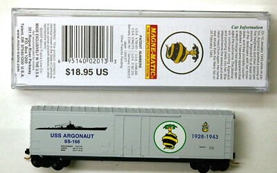 MTL Micro-Trains 03800408 USS Argonaut SS-166 US Navy series 8 50 foot boxcar 