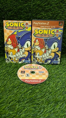 Sonic Mega Collection Plus PlayStation 2 PS2 CIB Complete W/ Manual Tested