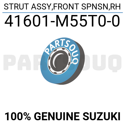 41601M55T00 Genuine Suzuki STRUT ASSY,FRONT SPNSN,RH 41601 41601M55T00 Genuine Suzuki STRUT ASSY,FRONT SPNSN,RH 41601