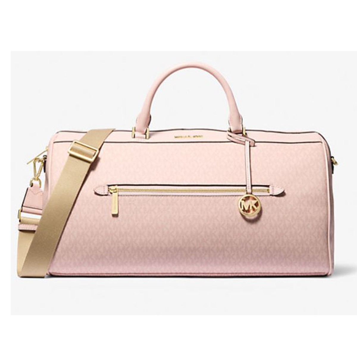 Michael Kors Extra Large Top Zip Duffle Bag (Dark Powder Blush
