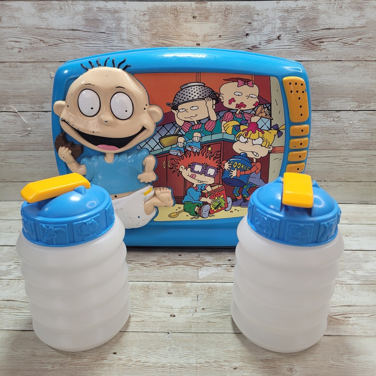 Vintage Rugrats Nickelodeon TV Lunchbox Blue 1998 Please Read | eBay
