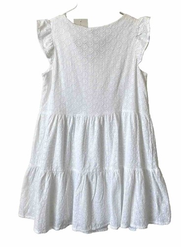 Joie Dress White Eyelet Tiered Womens Sz Small S Headband Mommy and Me New NWT - Picture 2 of 11