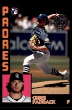 2019 Topps Update 1984 Baseball Black Chris Paddack 008/299 San Diego Padres