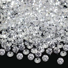500 Pc Lot VVS1 D Color Certified 0.9 mm Round Brilliant Natural Diamond HIP HOP