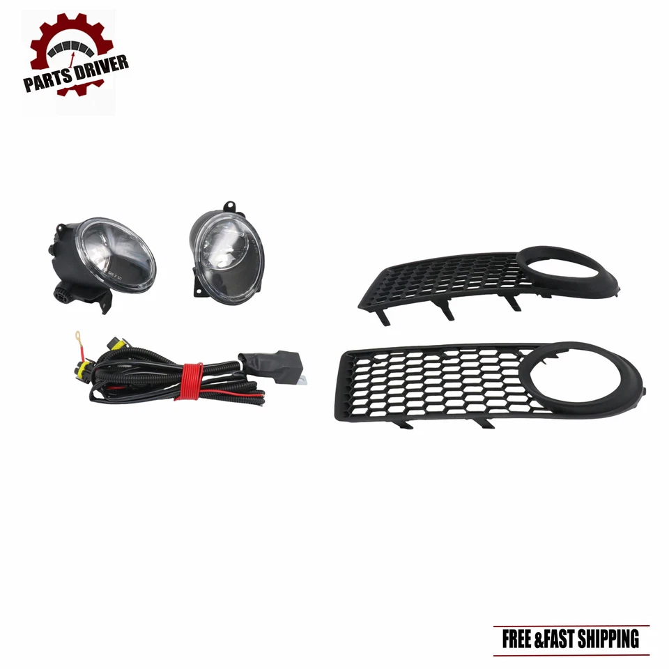 Par de luces antiniebla delanteras para parachoques VW Beetle 2006-2010 con cableado + cubiertas + bombillas Foto 4 de 4