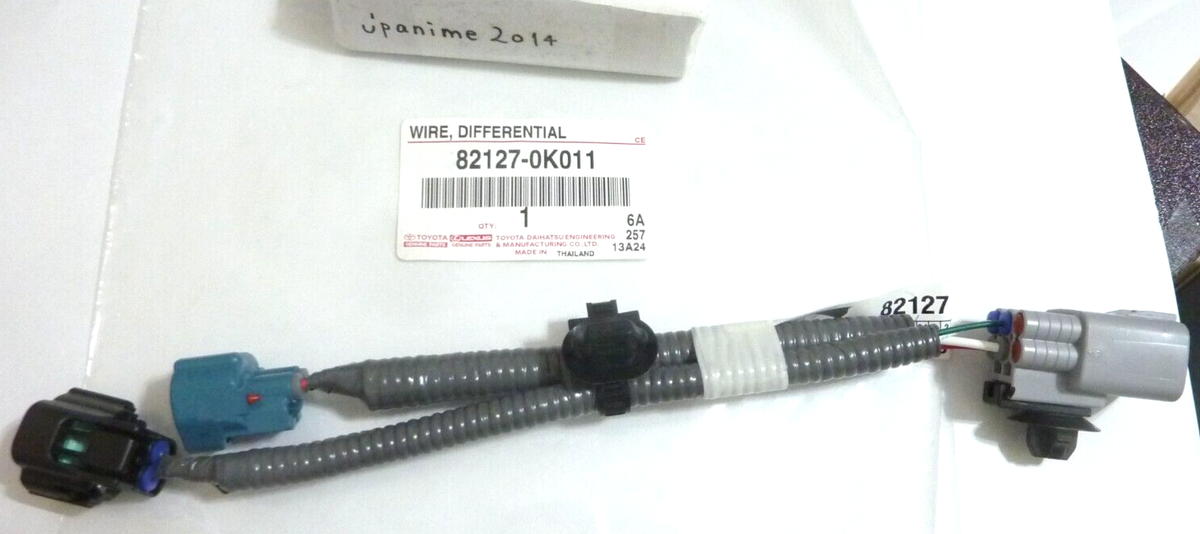 Toyota Genuine 82127-0k010 →82127-0K011 WIRE DIFFERENTIAL