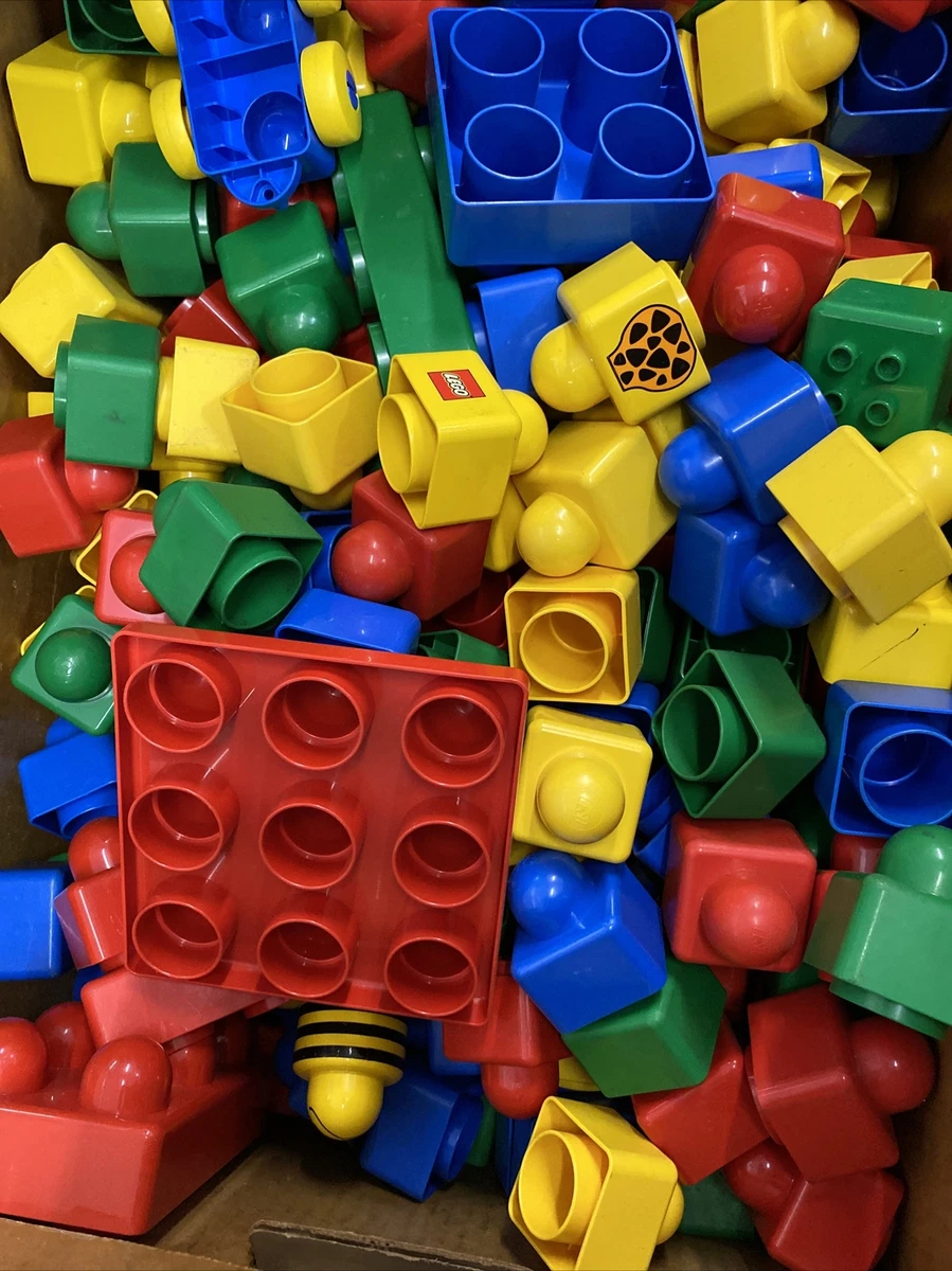 Large Bulk Lot of 260 LEGO Duplo Blocks Pieces , Car , Bumble Bee “dd”