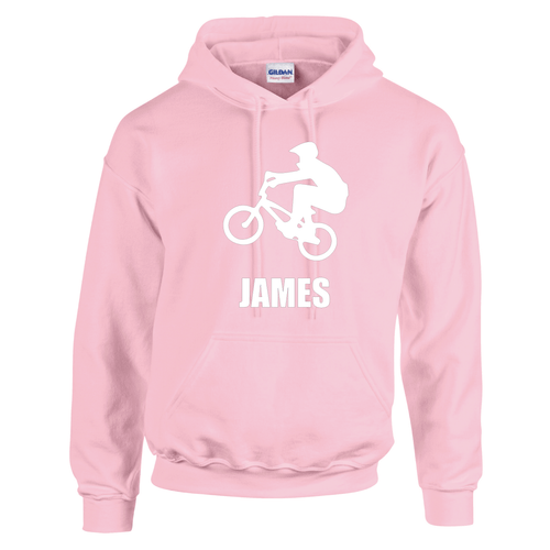 Bike Riding BMX Kids Hood Hoodie Personalised Custom - Picture 4 of 18