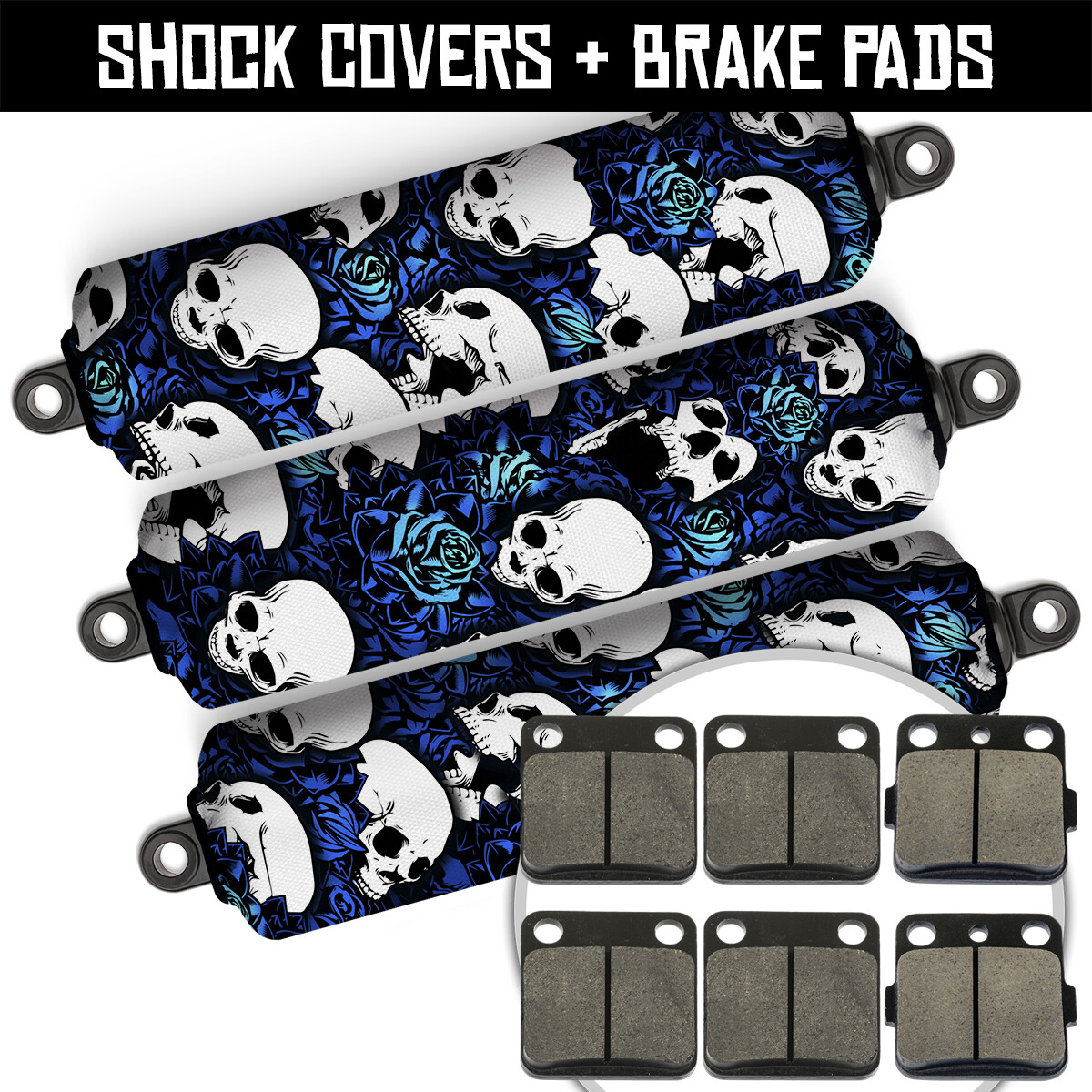 Aazon.co: AHL Sei-etallic Brake Pads Set For Yaaha Warrior YF350