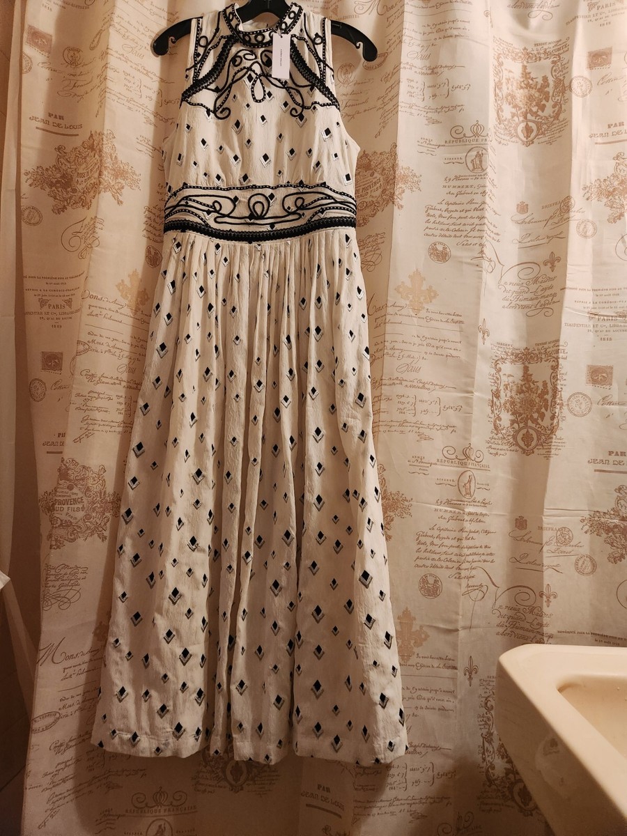 embroidered cornelli tape woven dress Shop Embroidered Cornelli Tape Woven Dress Online in Saudi Arabia