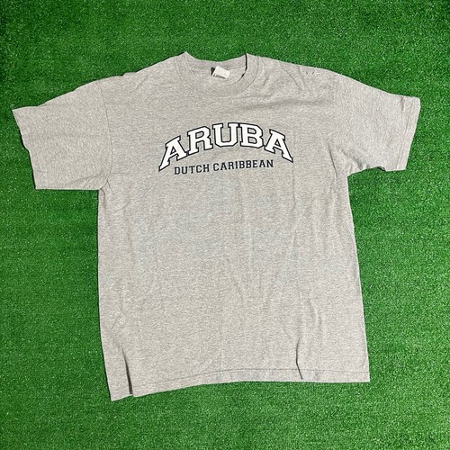 Vintage Men Anvil Aruba T Shirt Large 