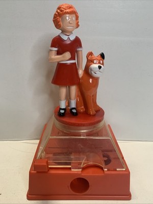 Vintage 1981 Little Orphan Annie Collectible Gumball Machine - Missing Stickers
