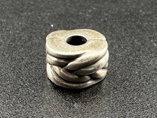 Pandora 791774 Braided Clip Charm S925 ALE Sterling Silver Preowned FREE SHIPPIN