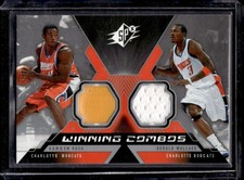 2005-06 SPx #WC-RW Kareem Rush / Gerald Wallace MEM Winning Materials Combos