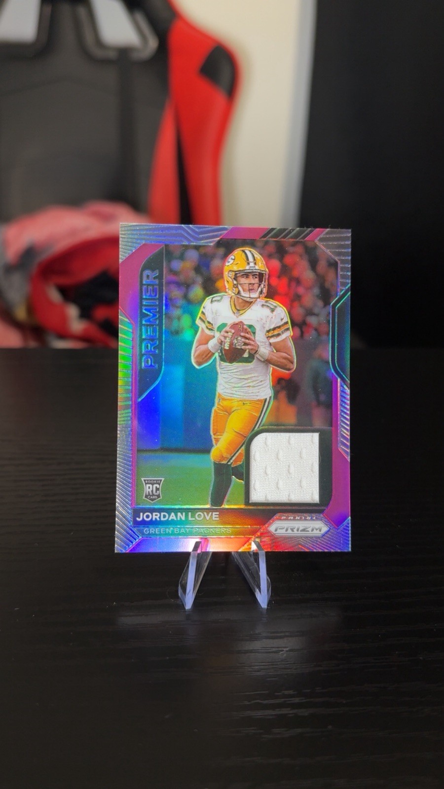 2020 Panini Prizm - Jordan Love RC Premier Jerseys Pink Prizm Parallel #6 MEM GB