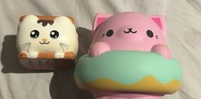 Cute Squishies Toys Cat In Donut Cat In S  mores