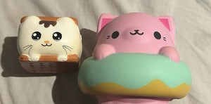Cute Squishies Toys Cat In Donut Cat In S’mores