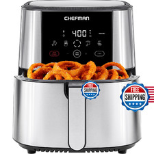 Chefman TurboFry® Touch Air Fryer, XL 8-Qt Family Size, One-Touch Digital Contro