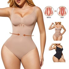 Women's Seamless Bodysuit Body Shaper Waist Trainer Tummy Control Slim Shapewear