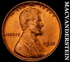 1930 Lincoln Wheat Cent - Red  Choice Gem Brilliant Unc++++  Lustrous  #i6781