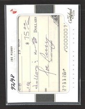 2017 Panini Certified Cuts Legendary Cuts Joe Perry #LC-JP Cut 92/98 Auto