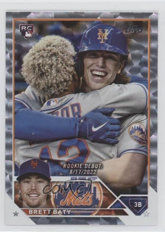 2023 Topps Update Rookie Debut Silver Patterned Foil Brett Baty #US158 1c57